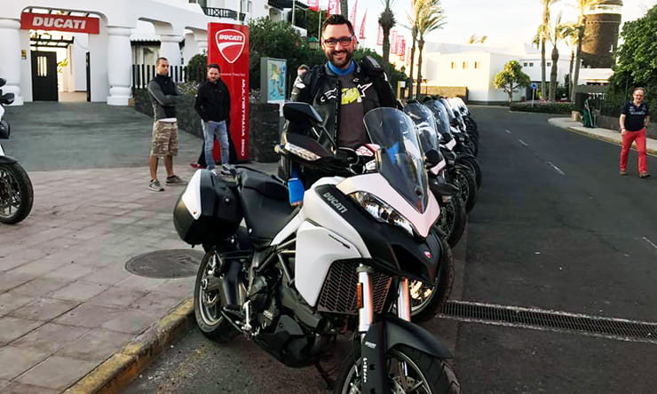BikeSocial's Marc Potter ready to ride the Ducati Multistrada 950
